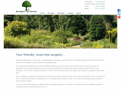 boningtontreeservices.co.uk snapshot