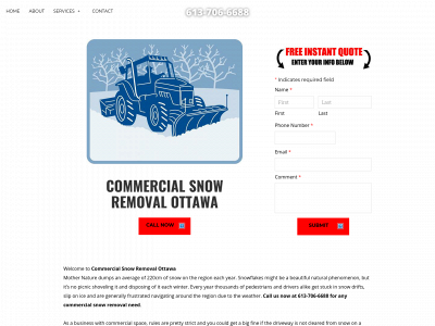 www.commercialsnowremovalottawa.com snapshot