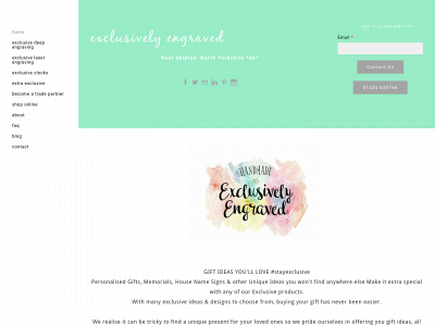 www.exclusivelyengraved.co.uk snapshot
