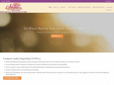 serene-homecare.com snapshot