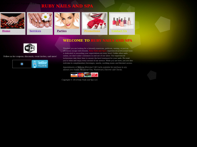 rubynailsandspa.com snapshot