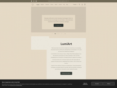 lumiart.be snapshot