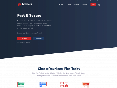 tanzahost.com snapshot