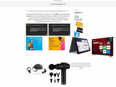 exceptionalgadgets.net snapshot