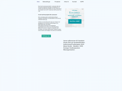 vendelsostudioskin.se snapshot