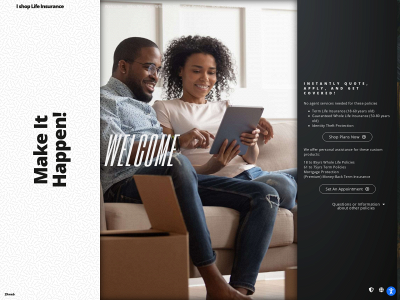 ishoplifeinsurance.com snapshot