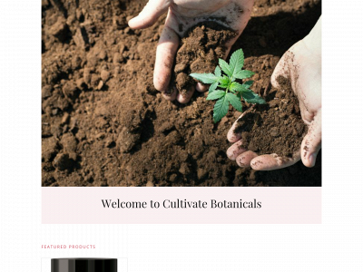 cultivatebotanicals.com snapshot