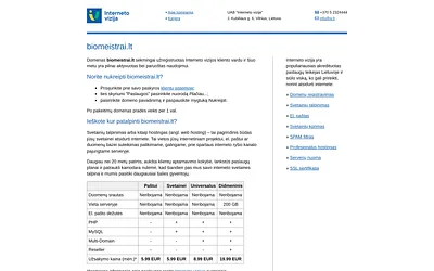 biomeistrai.lt snapshot