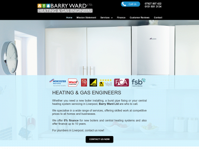 barrywardgas.co.uk snapshot