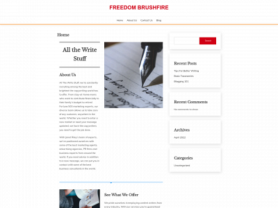 freedombrushfire.com snapshot