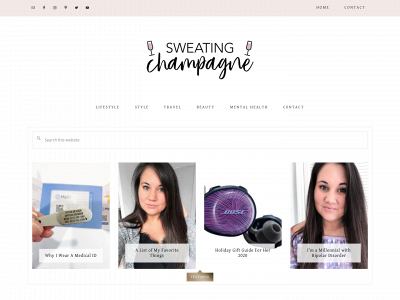 sweatingchampagne.com snapshot