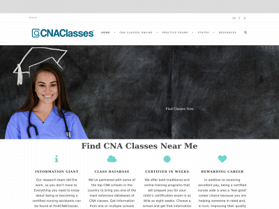 findcnaclasses.com snapshot