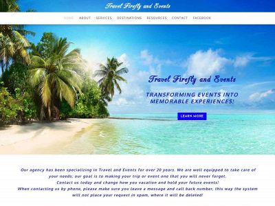 www.travelfirefly.com snapshot