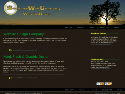 southernwebcompany.com snapshot