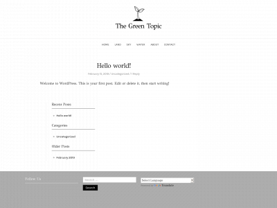 thegreentopic.com snapshot