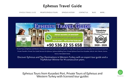 www.ephesustravelguide.com snapshot