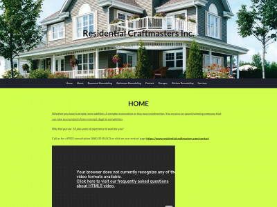 residentialcraftmasters.com snapshot