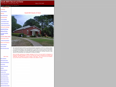 southhillcoc.org snapshot