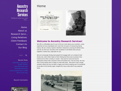 ancestryresearchservices.co.uk snapshot