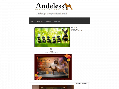 andeless-kennel.se snapshot