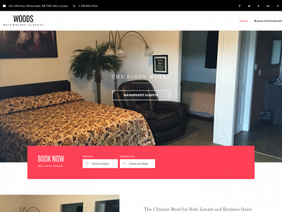 thebisonmotelwainwright.com snapshot