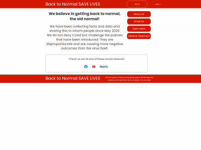 backtonormal.org.uk snapshot