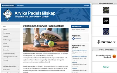 arvikapadelsallskap.se snapshot
