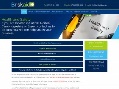riskassessmentfirstaidsuffolk.co.uk snapshot