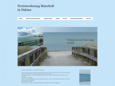 ferienwohnung-mansholt-in-dahme.de snapshot