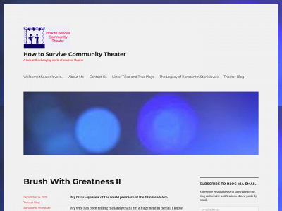 howtosurvivecommunitytheater.com snapshot