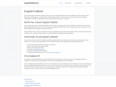 engelskfodbold.com snapshot