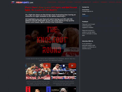 freshfights.com snapshot