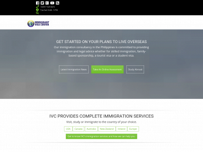 visacenter.org snapshot