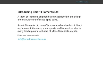 smart-filaments.co.uk snapshot
