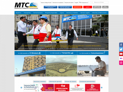 www.mtc.gob.pe snapshot