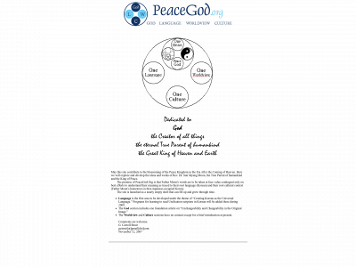 peacegod.org snapshot