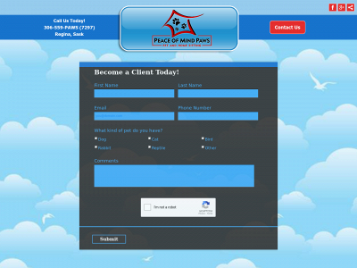 peaceofmindpaws.com snapshot