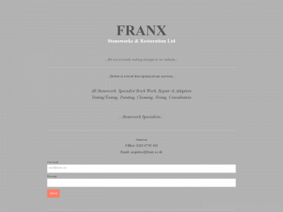 franx.co.uk snapshot