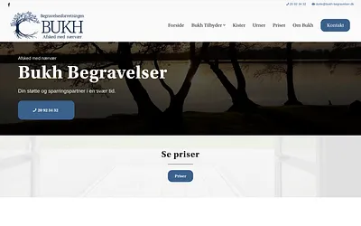 bukh-begravelser.dk snapshot