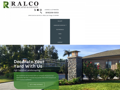ralcolandscapes.com snapshot