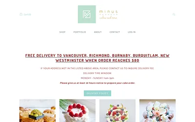 www.minuscake.com snapshot