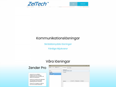 zeltech.se snapshot