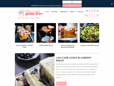 lilaruthgrainfree.com snapshot