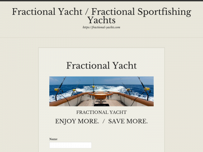 thefractionalyachtsblog.com snapshot