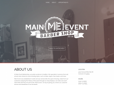 themaineventbarbershop.com snapshot
