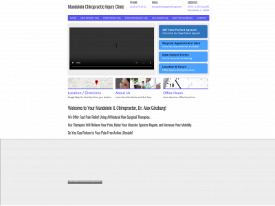 mundeleinchiropracticinjuryclinic.com snapshot