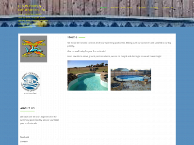 hwpoolsandconstruction.com snapshot
