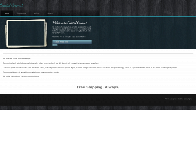 coastalcoconut.com snapshot