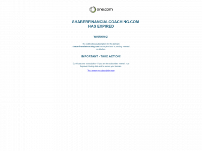 shaberfinancialcoaching.com snapshot