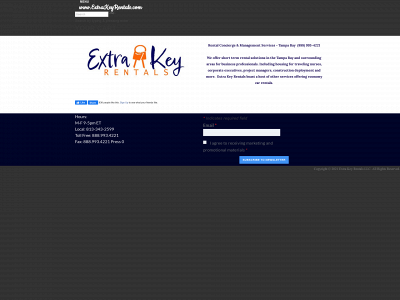 extrakeyrentals.com snapshot